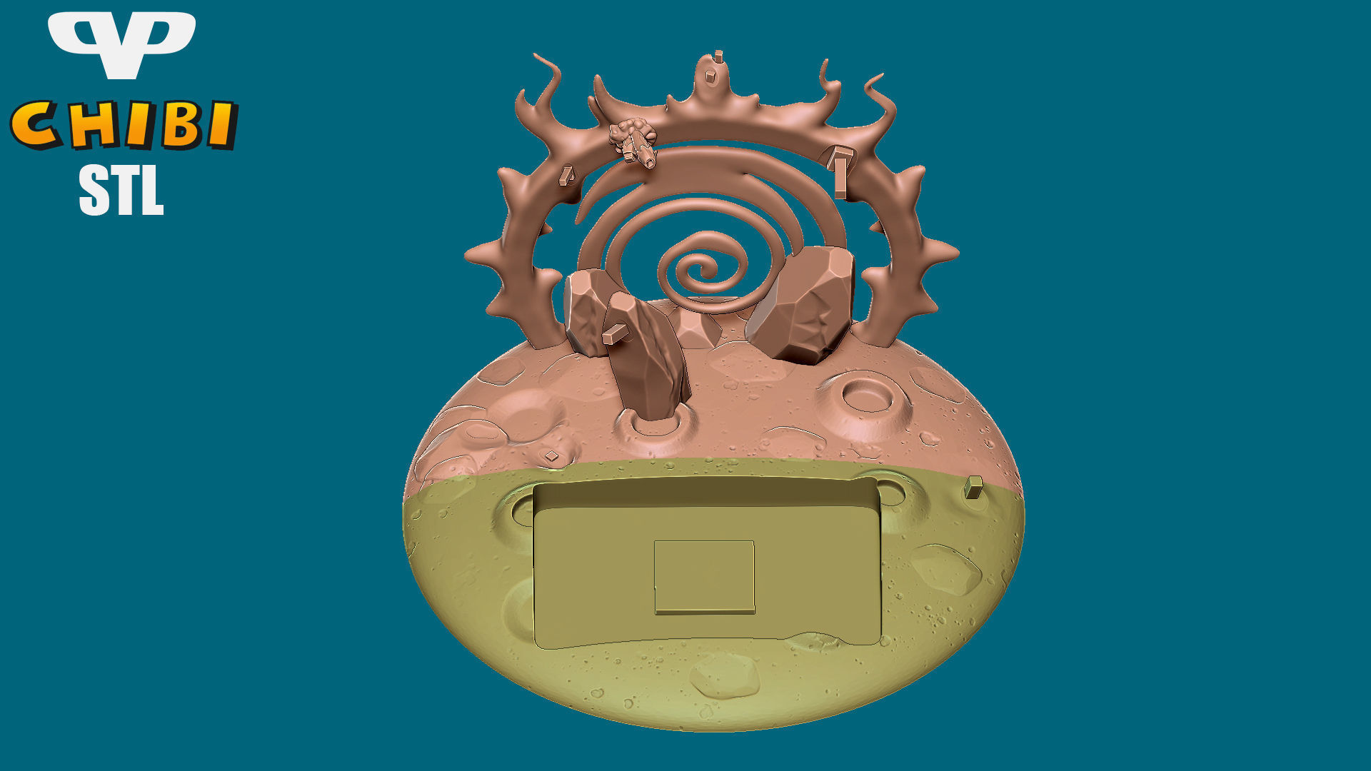 Thanos vs Avengers Chibi Diorama STL for 3D Printing ChibiSTL 3D print model_12