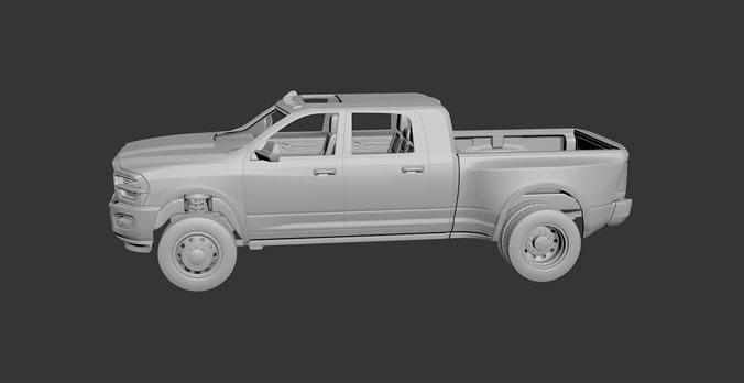 Dodge Ram 3500 Mega Cab 3D print model 2
