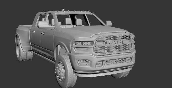 Dodge Ram 3500 Mega Cab 3D print model 7