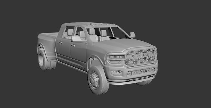 Dodge Ram 3500 Mega Cab 3D print model 6