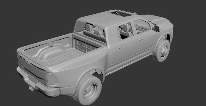 Dodge Ram 3500 Mega Cab 3D print model 4