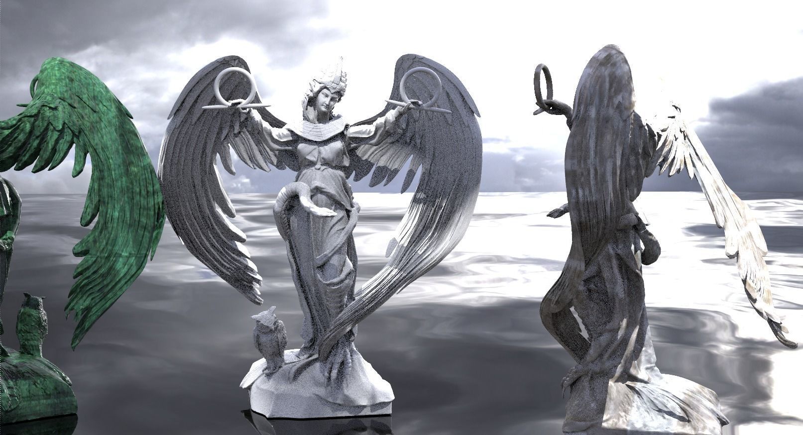 Lilith Sculpture  3D model_9