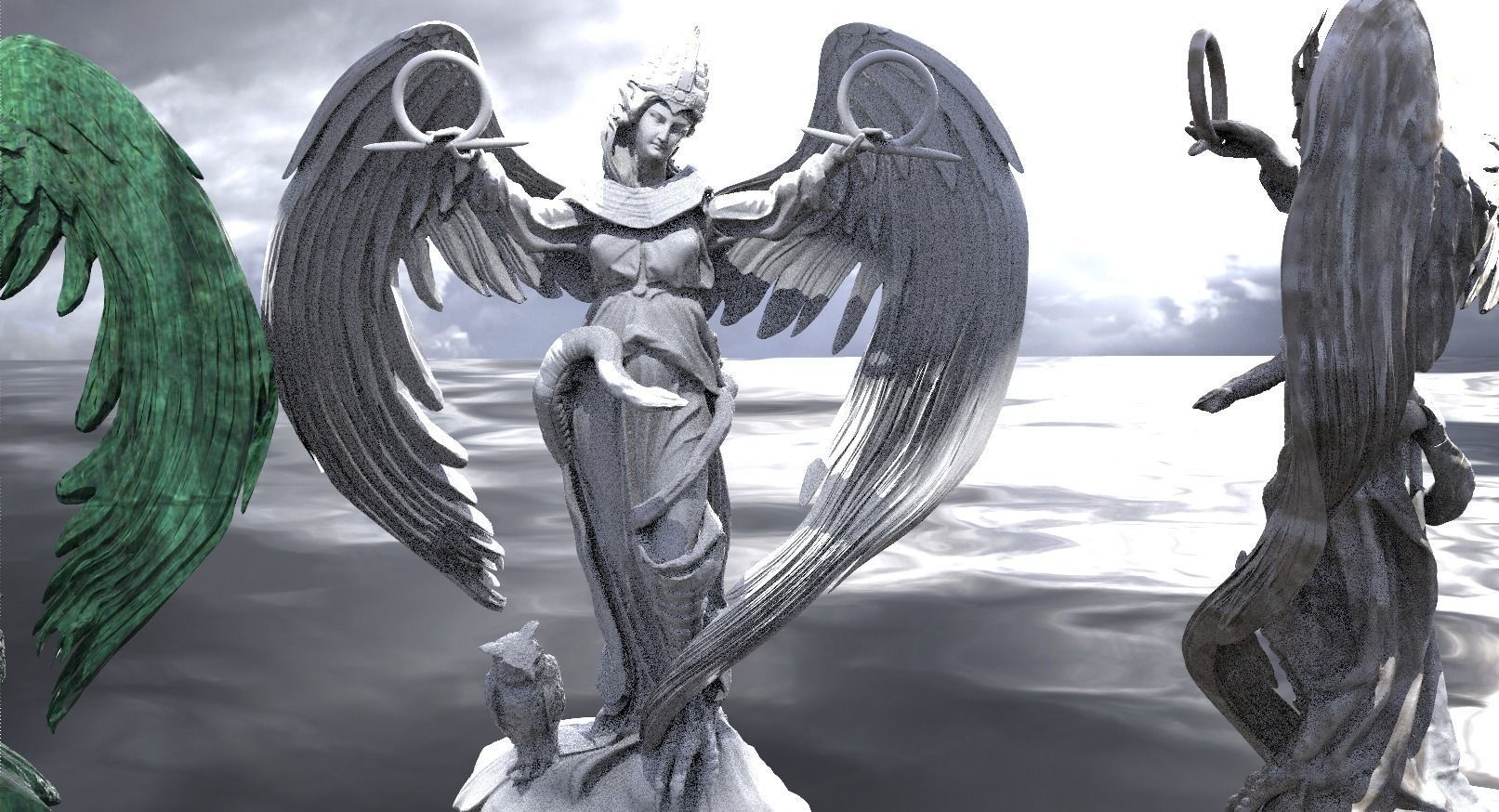 Lilith Sculpture  3D model_11