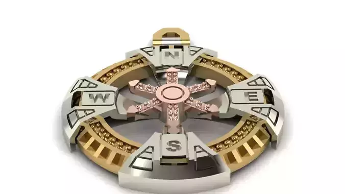 Compass pendant-DIJE BRUJULA REF BRU 004