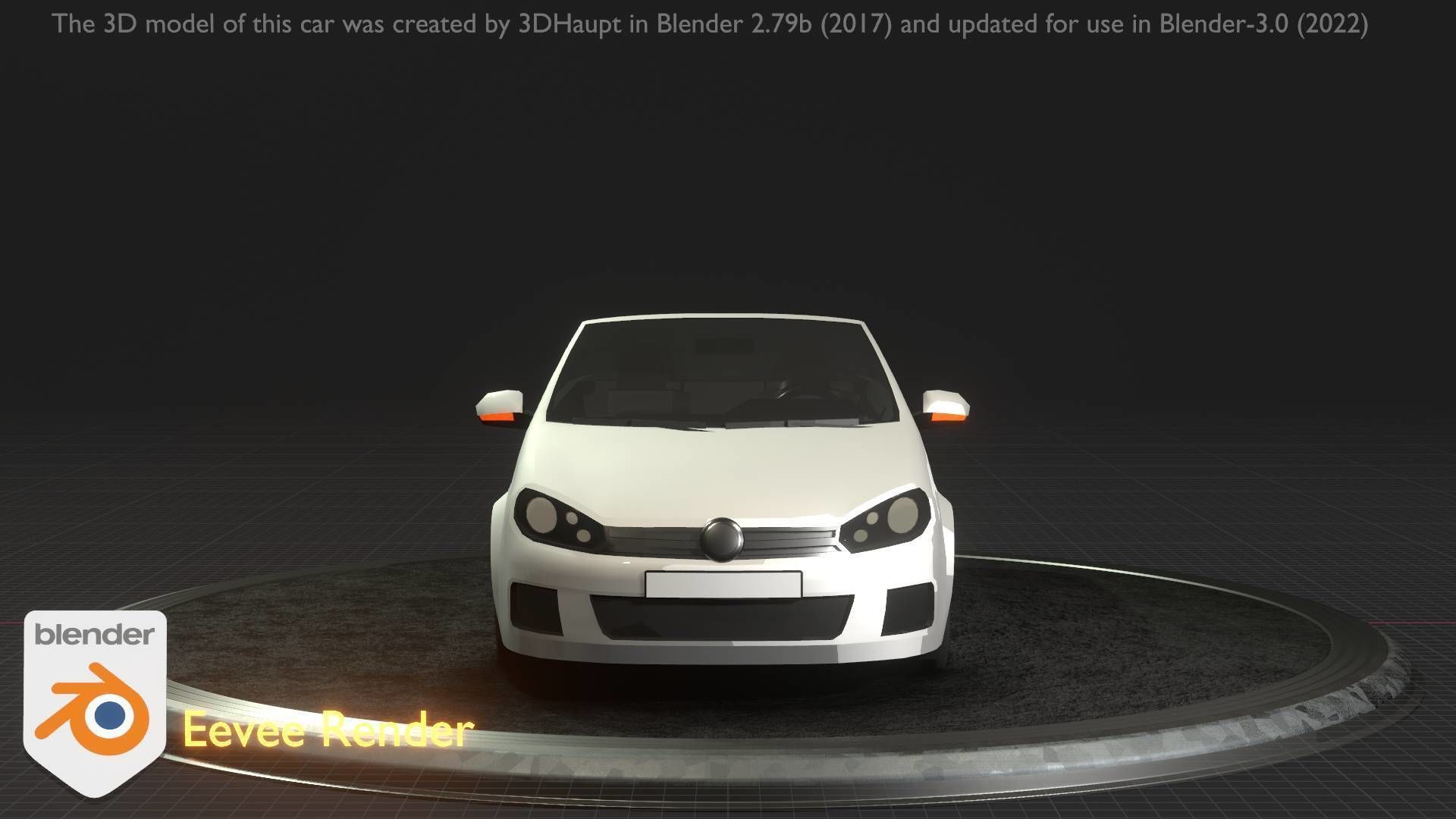City Car 14 Compact Class Cabrio Open Type-C White  Low-poly 3D model_82