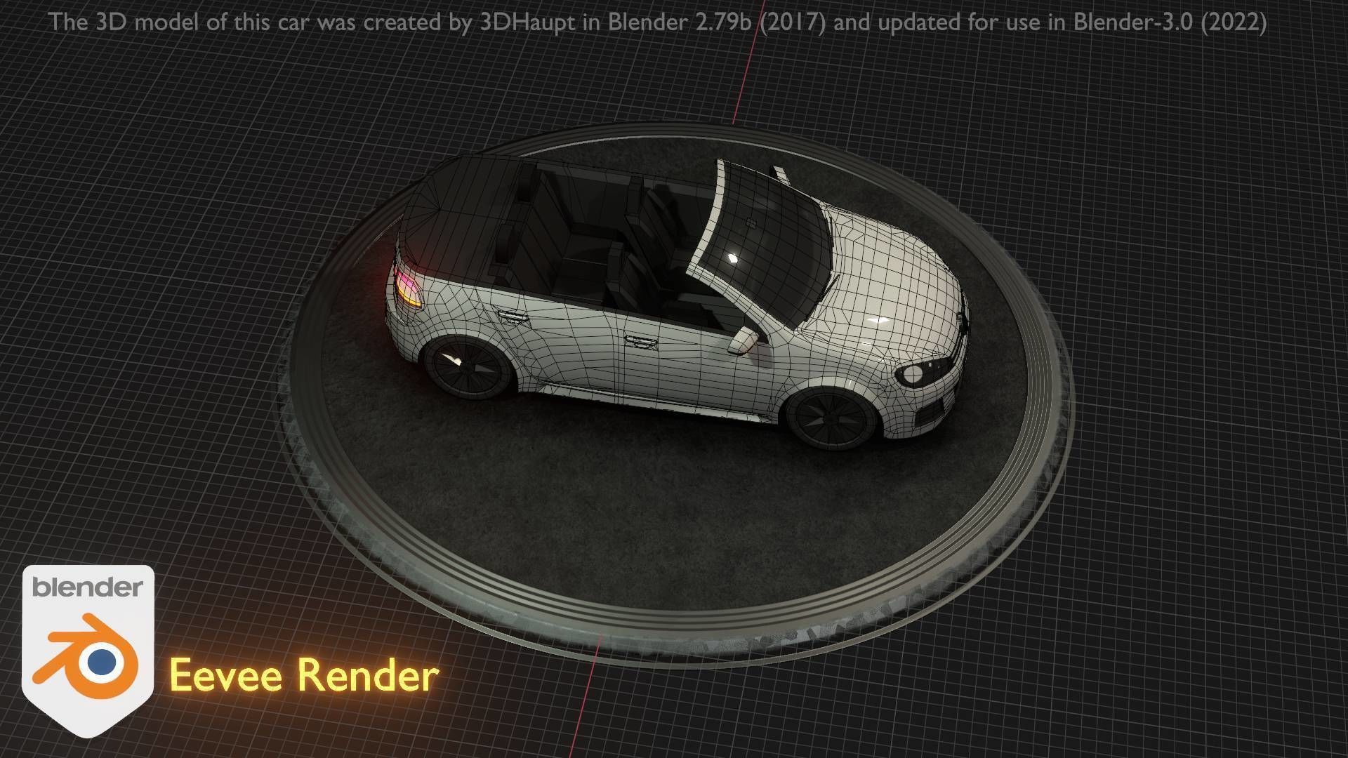 City Car 14 Compact Class Cabrio Open Type-C White  Low-poly 3D model_72