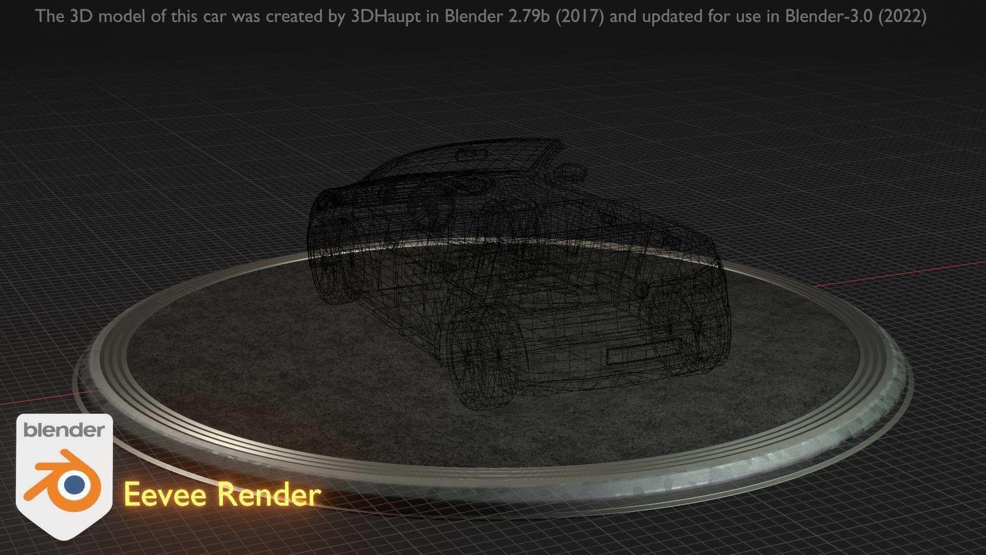 City Car 14 Compact Class Cabrio Open Type-C White  Low-poly 3D model_48