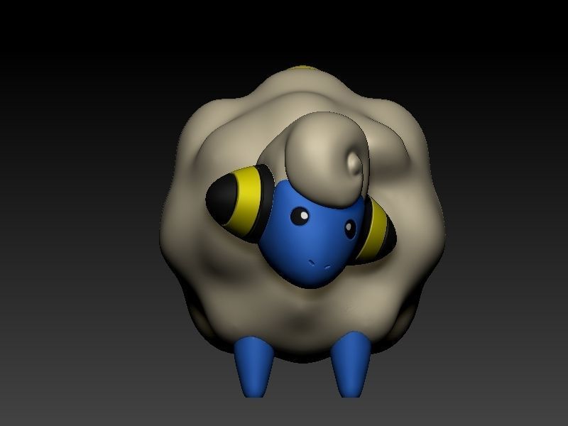 Pokemon mareep evolution pack 3D print model_16