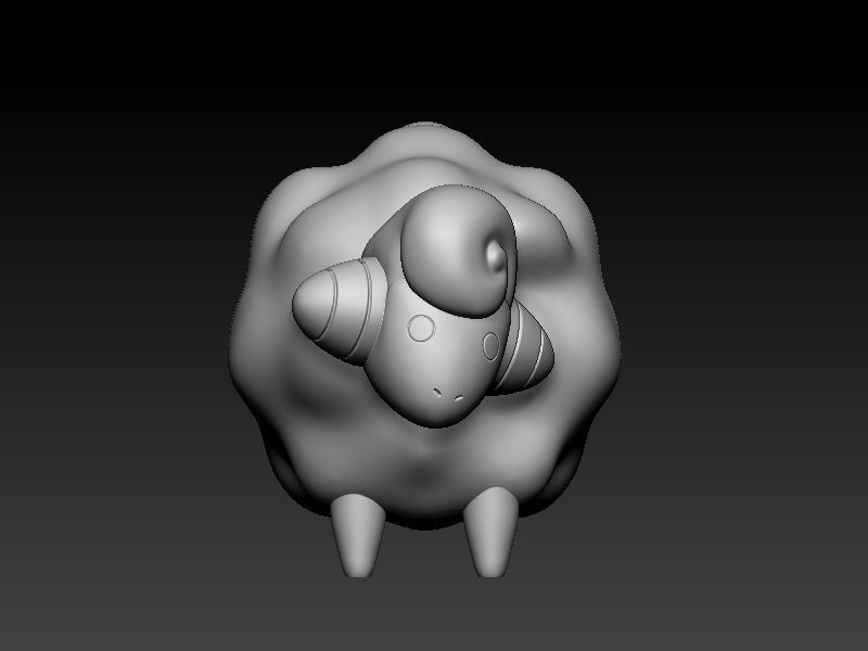 Pokemon mareep evolution pack 3D print model_12