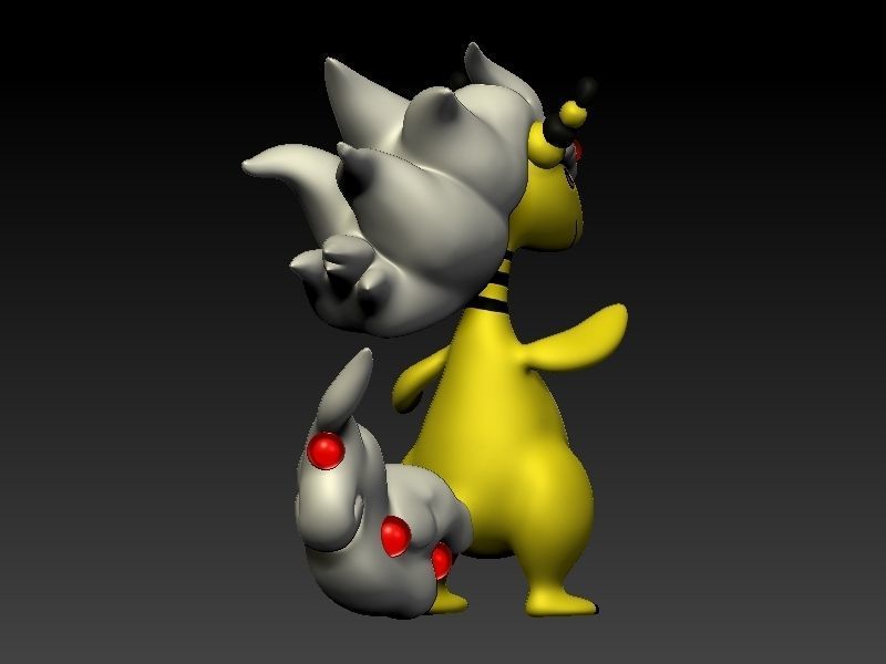 Pokemon mareep evolution pack 3D print model_3