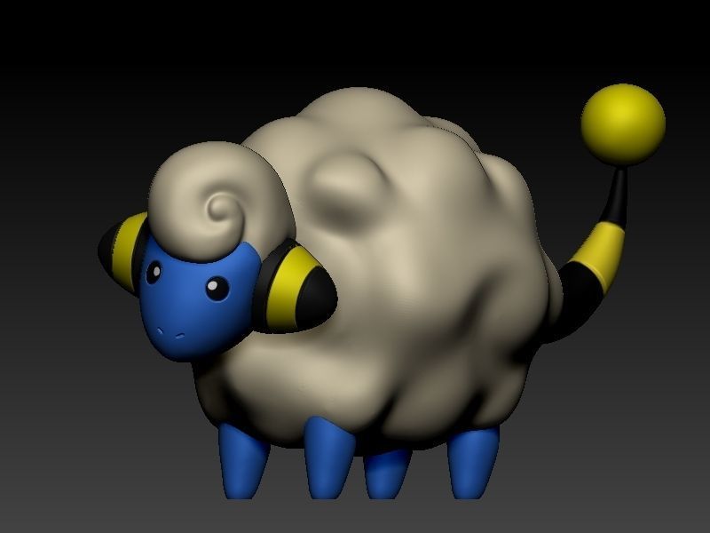 Pokemon mareep evolution pack 3D print model_15
