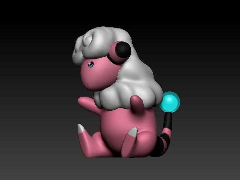 Pokemon mareep evolution pack 3D print model_22