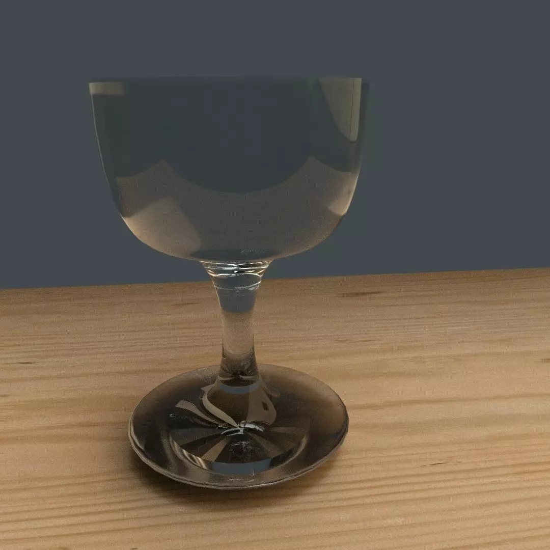 Glass Wine Free low-poly 3D model