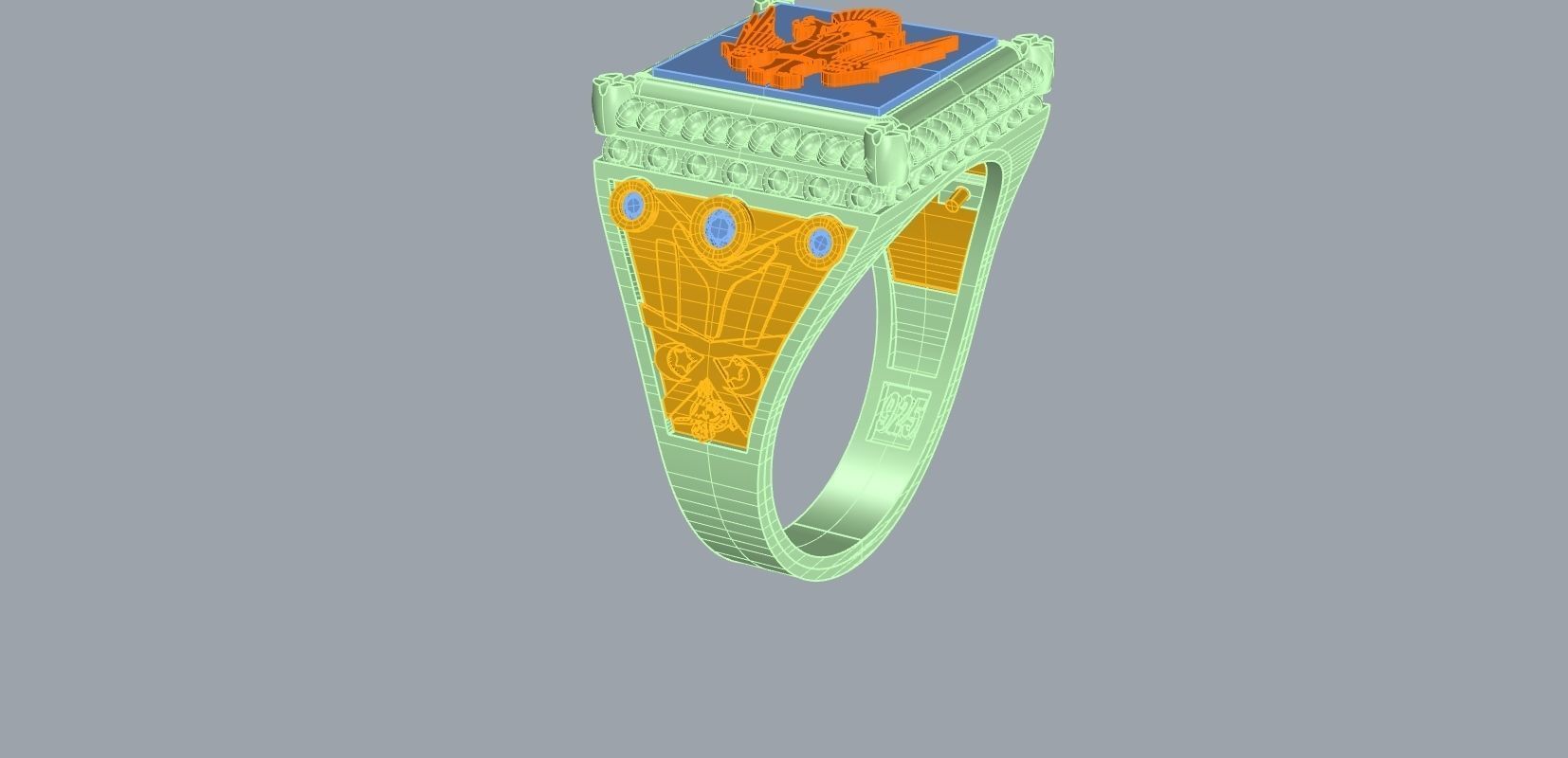 ottoman man ring 3D print model_4