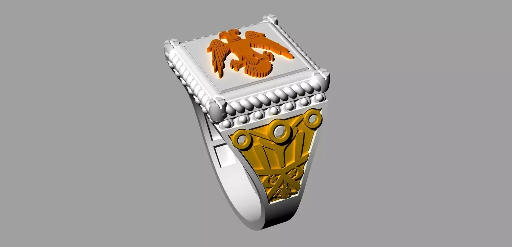 ottoman man ring 3D print model_0