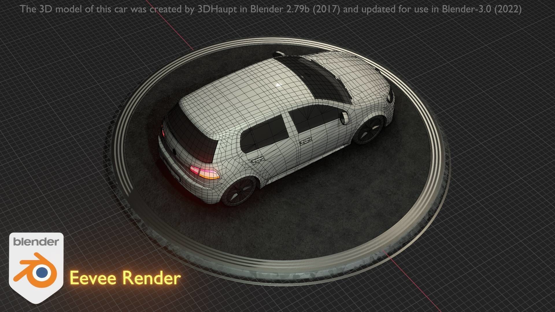 City Car 15 Compact Class Type-C White Low-poly 3D model_61