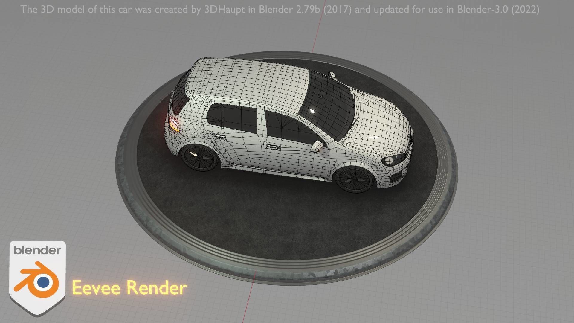 City Car 15 Compact Class Type-C White Low-poly 3D model_72