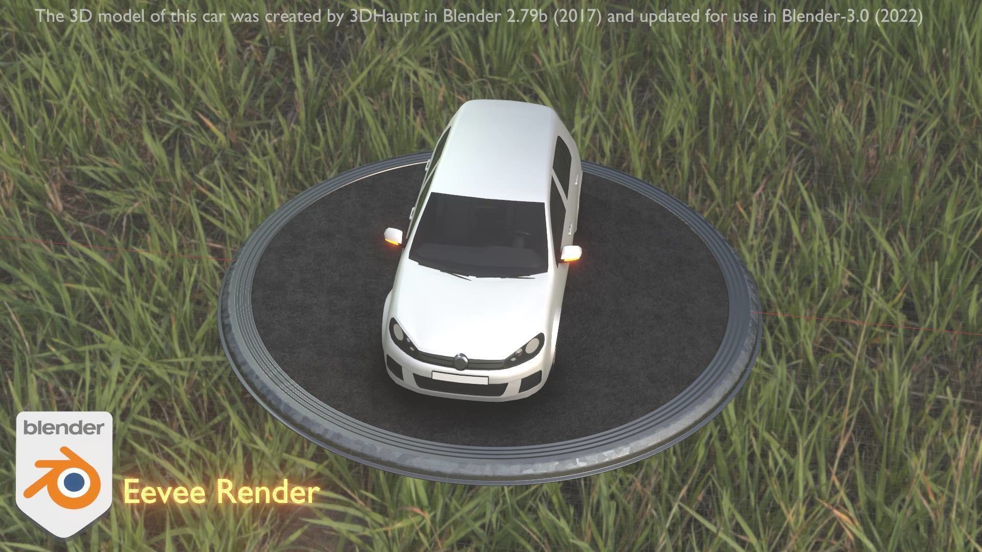 City Car 15 Compact Class Type-C White Low-poly 3D model_58