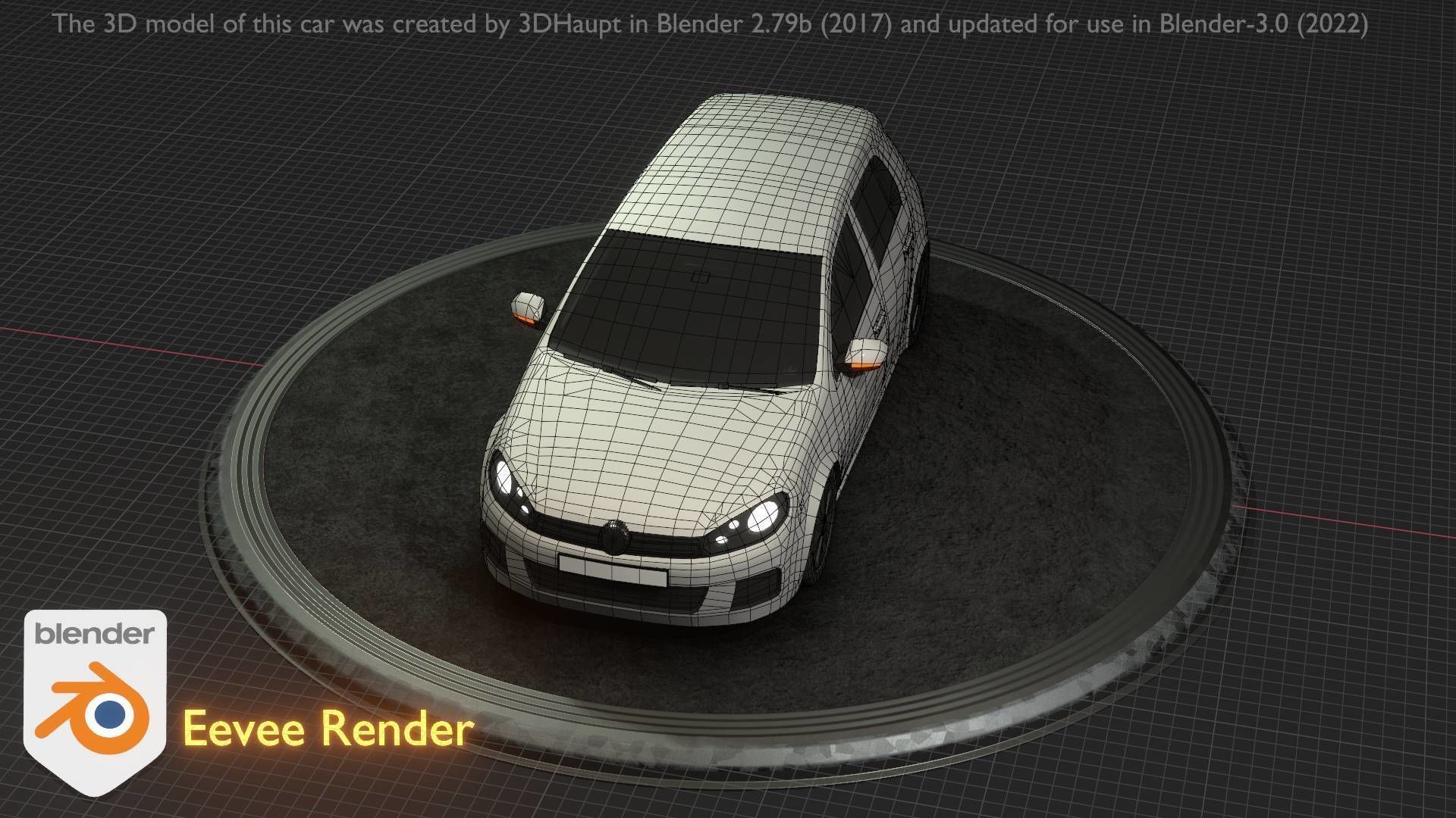 City Car 15 Compact Class Type-C White Low-poly 3D model_48