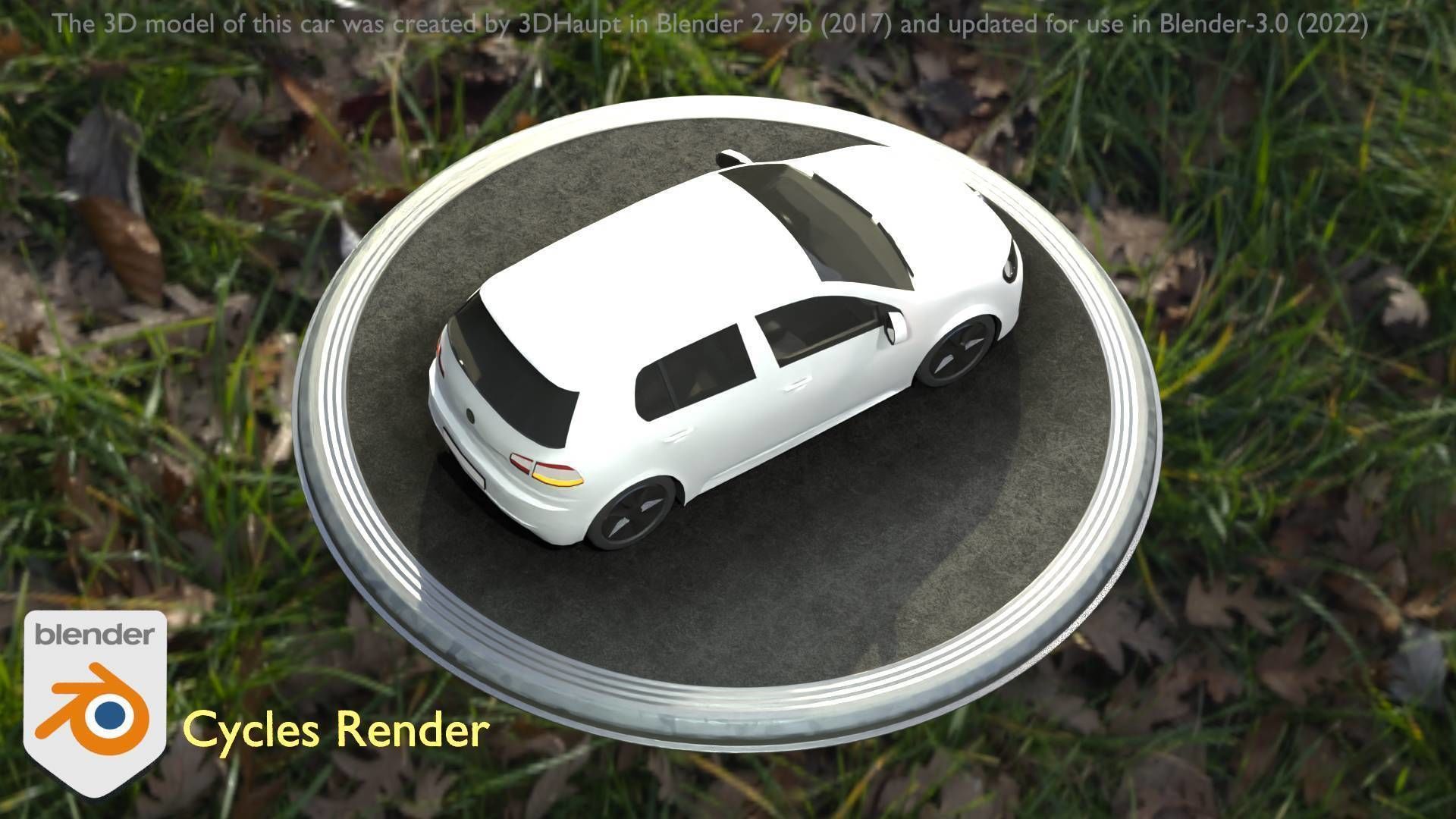 City Car 15 Compact Class Type-C White Low-poly 3D model_15