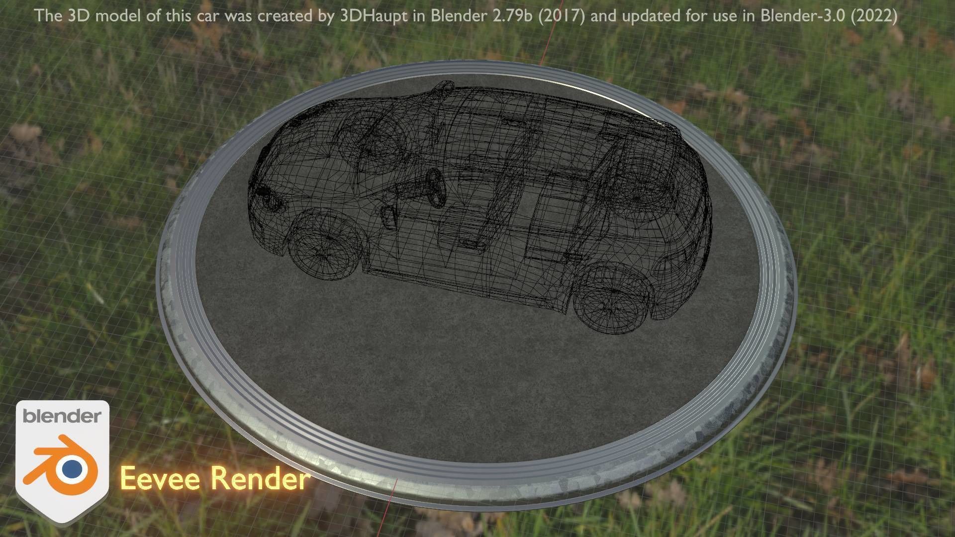 City Car 15 Compact Class Type-C White Low-poly 3D model_13