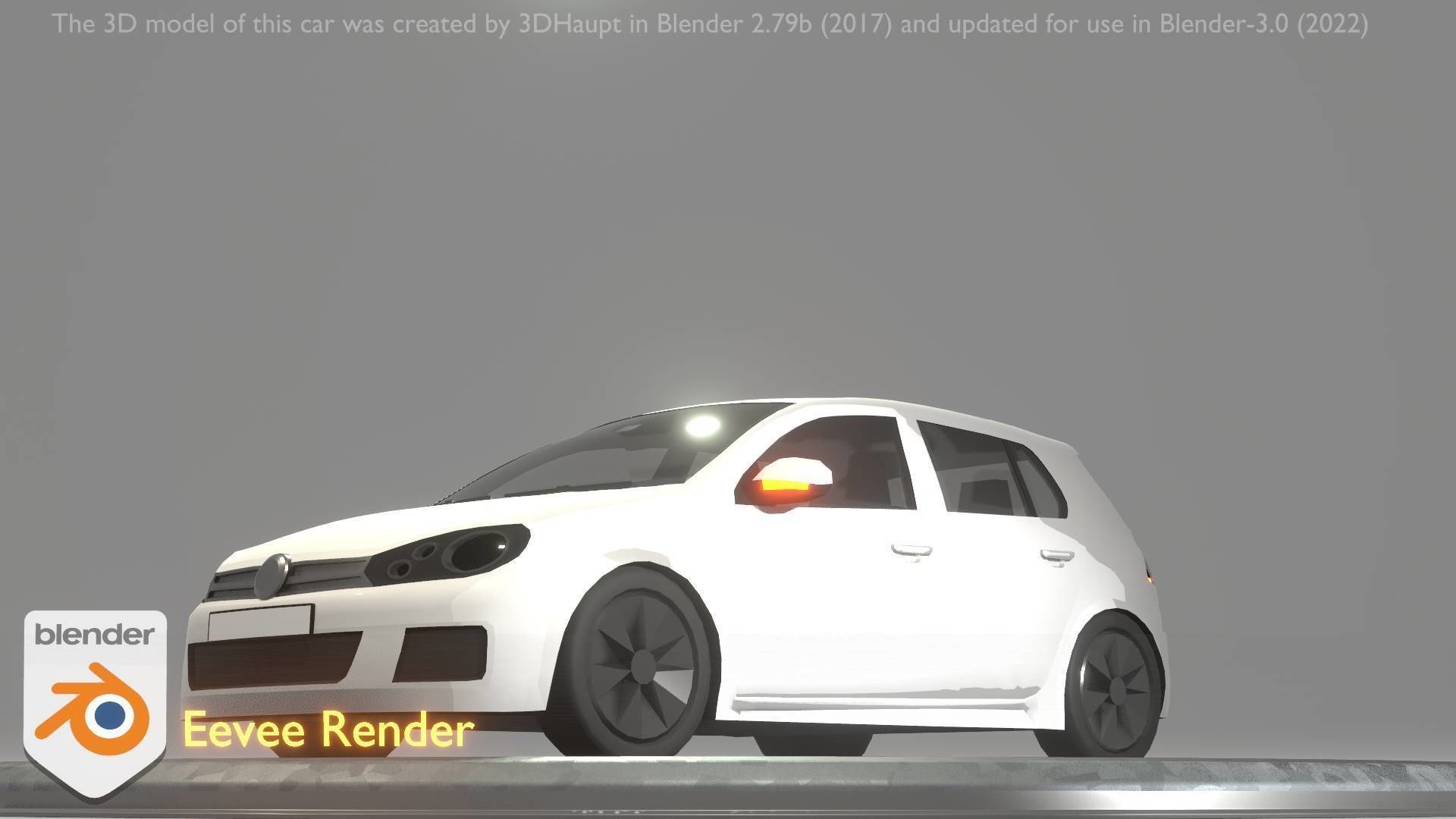 City Car 15 Compact Class Type-C White Low-poly 3D model_79