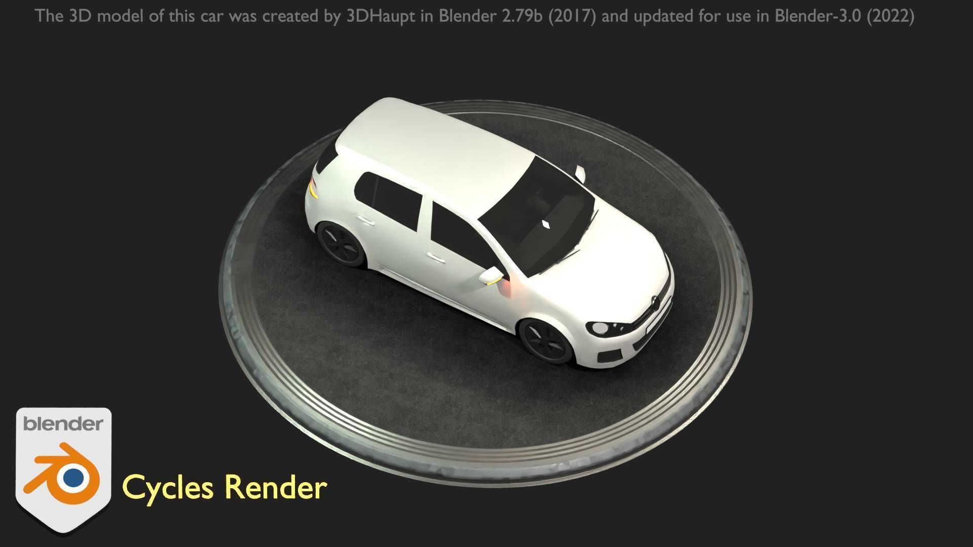 City Car 15 Compact Class Type-C White Low-poly 3D model_52