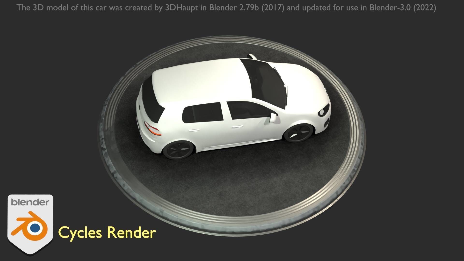 City Car 15 Compact Class Type-C White Low-poly 3D model_49