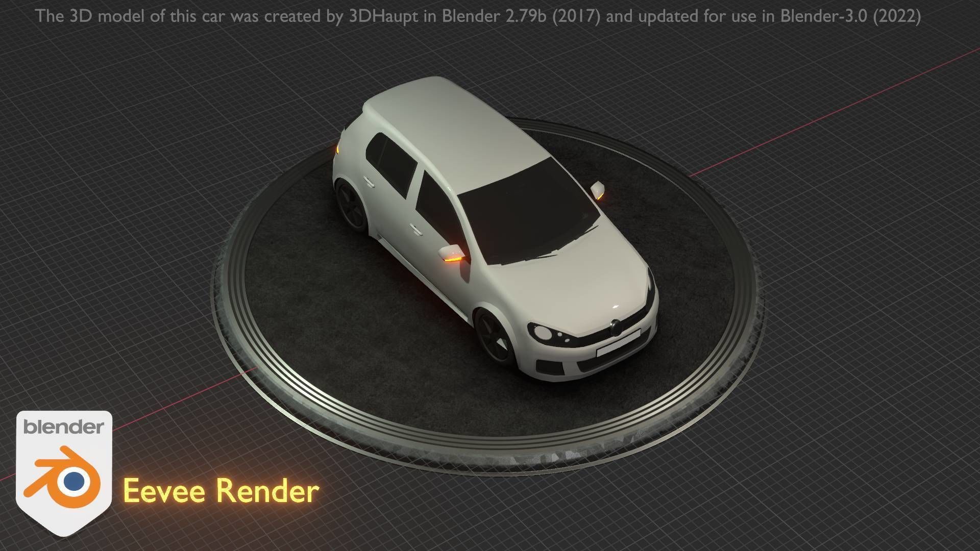 City Car 15 Compact Class Type-C White Low-poly 3D model_57