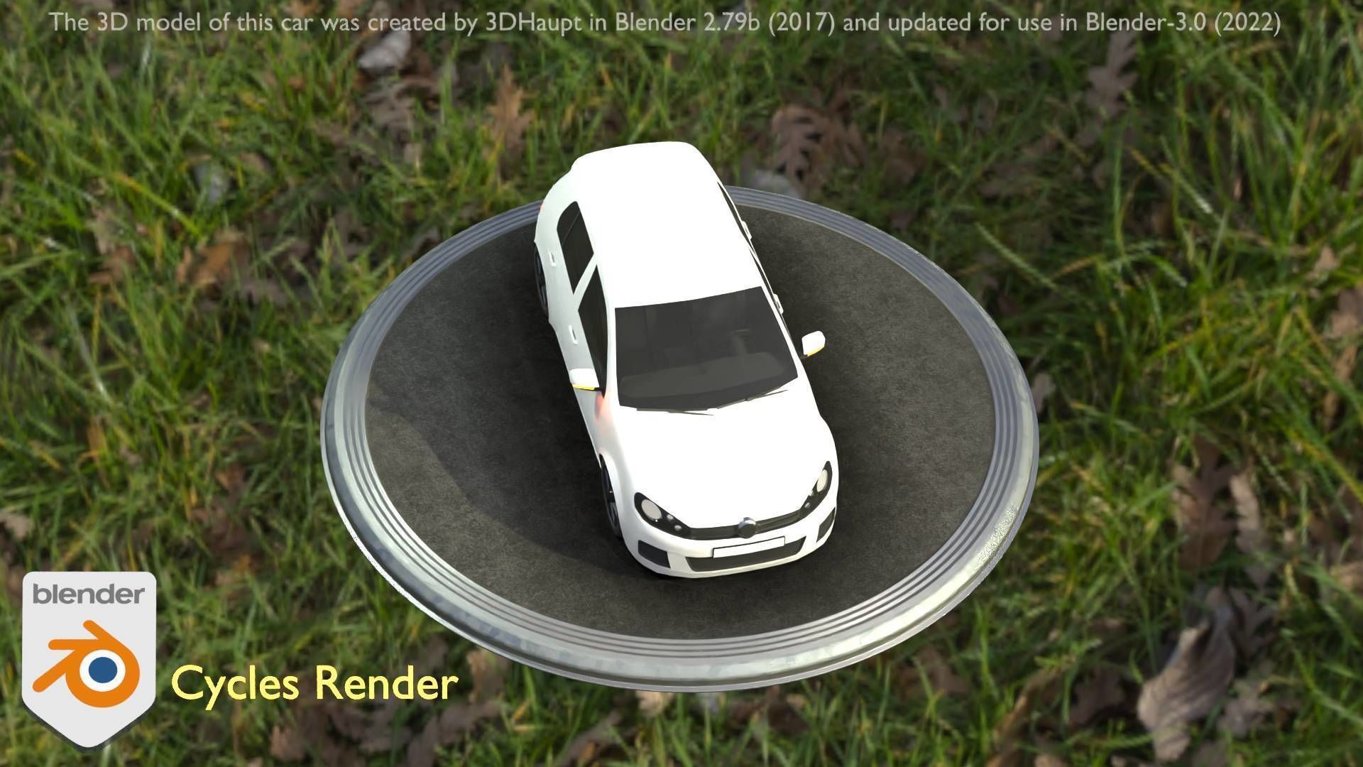 City Car 15 Compact Class Type-C White Low-poly 3D model_56