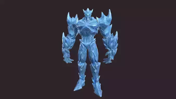 Ice Golems Low-poly 3D model