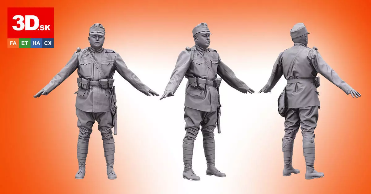 Base Scan - Austria Hungary Infantry Division 3D model