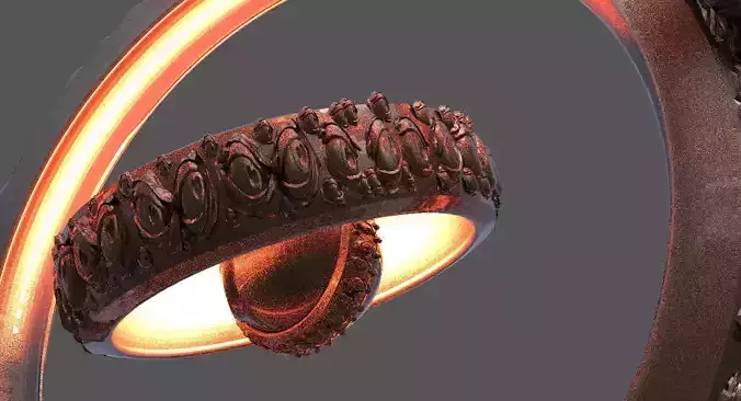 Angel Wheel Eye Centre and outer wheel  3D model