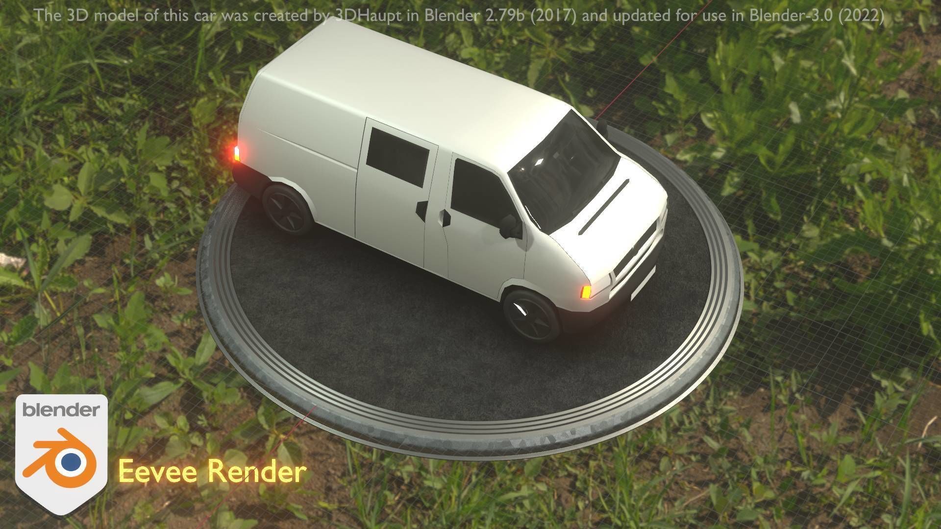 City Car 16 Utility Vehicles Van Type-C White  Low-poly 3D model_99