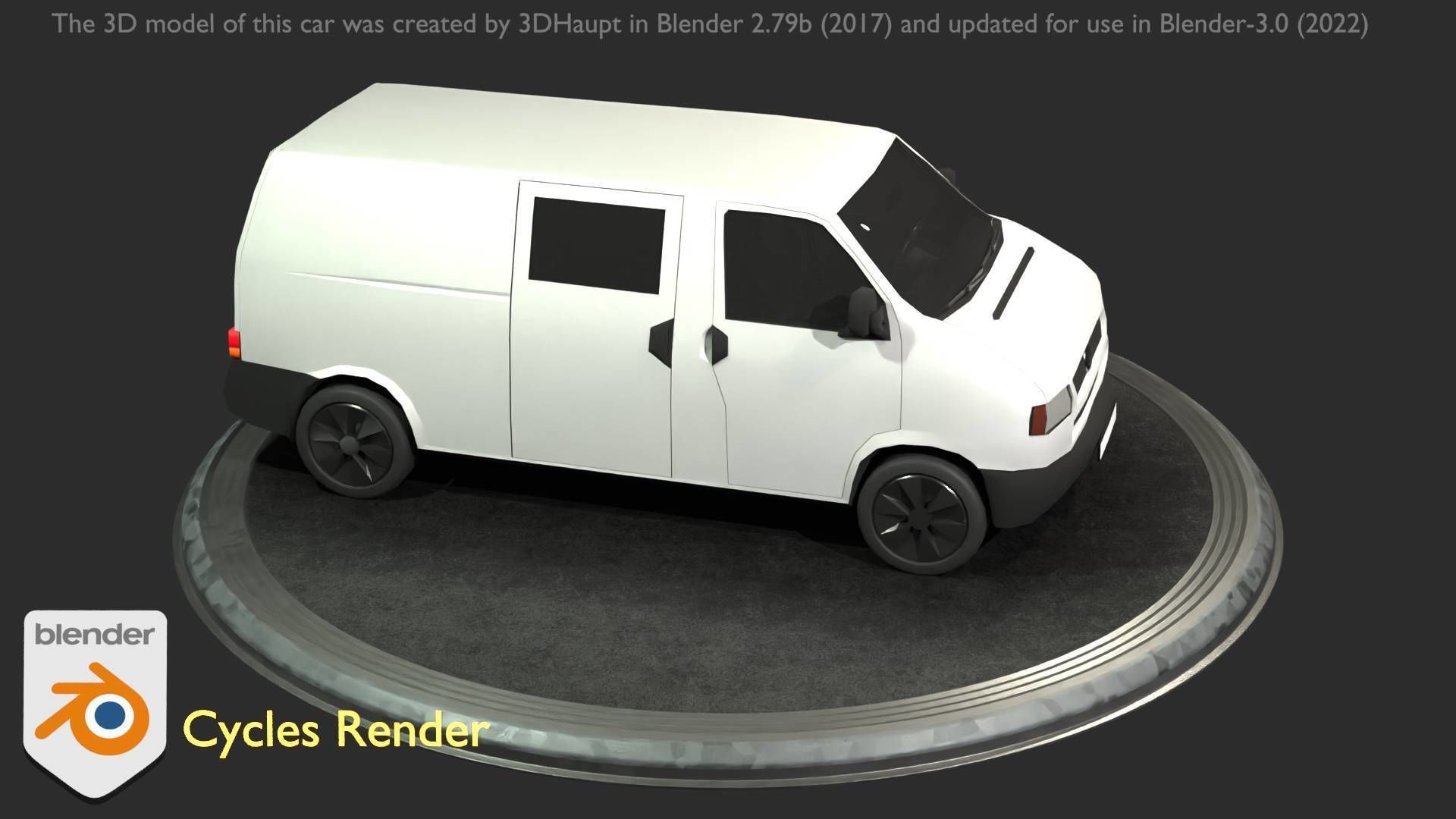 City Car 16 Utility Vehicles Van Type-C White  Low-poly 3D model_82