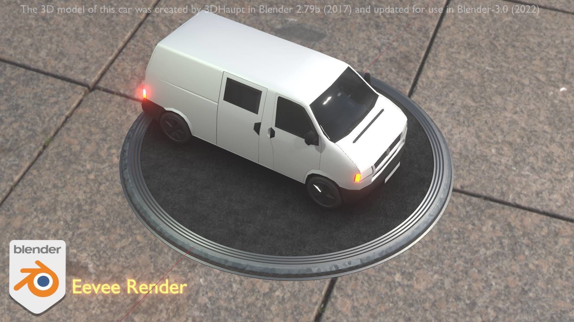 City Car 16 Utility Vehicles Van Type-C White  Low-poly 3D model_13