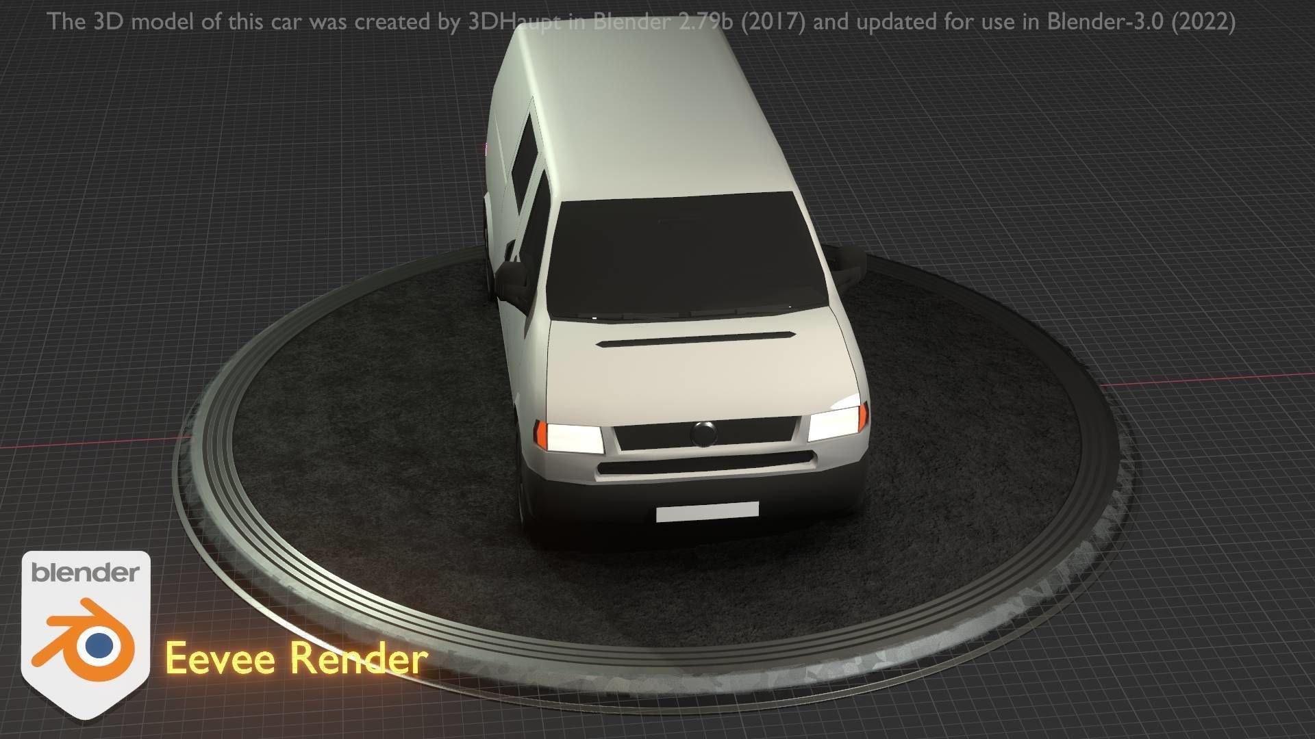 City Car 16 Utility Vehicles Van Type-C White  Low-poly 3D model_85