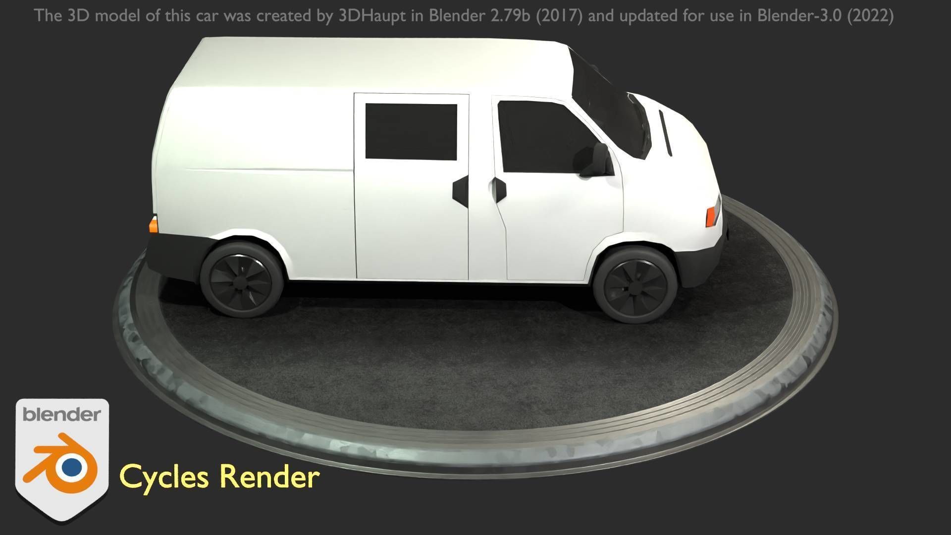 City Car 16 Utility Vehicles Van Type-C White  Low-poly 3D model_24