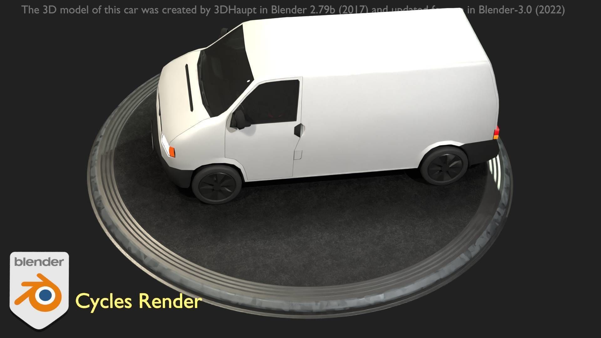 City Car 16 Utility Vehicles Van Type-C White  Low-poly 3D model_45