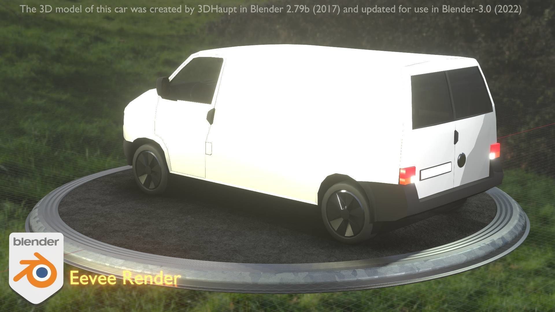 City Car 16 Utility Vehicles Van Type-C White  Low-poly 3D model_75