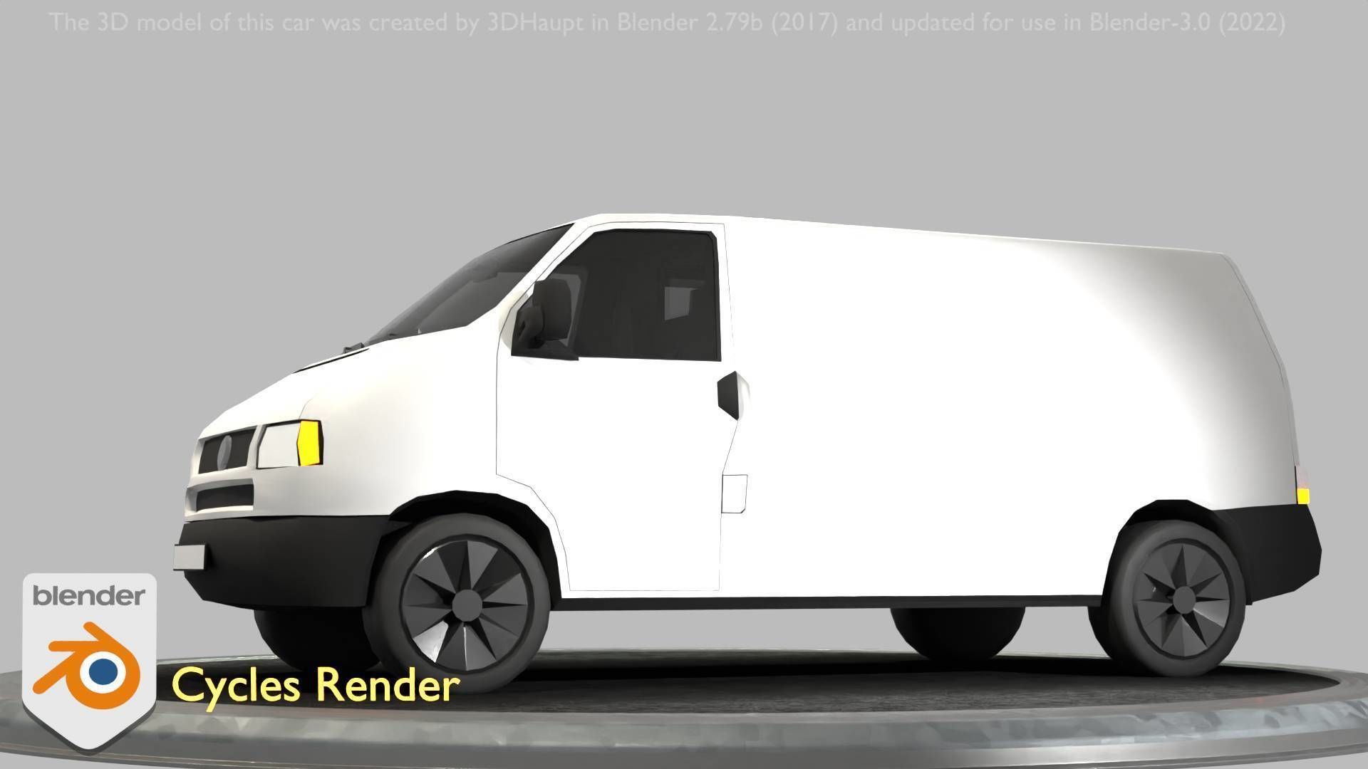 City Car 16 Utility Vehicles Van Type-C White  Low-poly 3D model_72