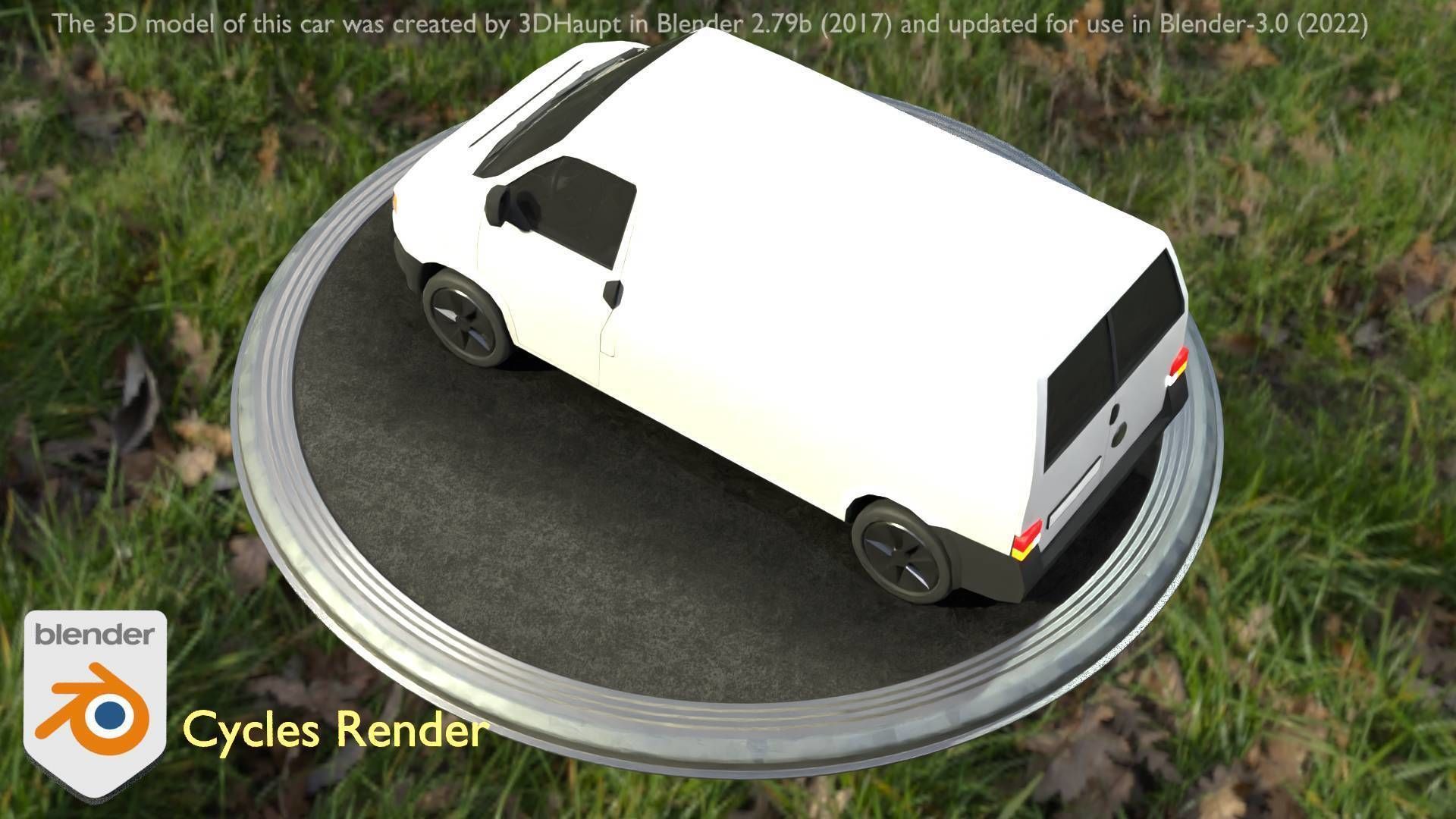 City Car 16 Utility Vehicles Van Type-C White  Low-poly 3D model_47