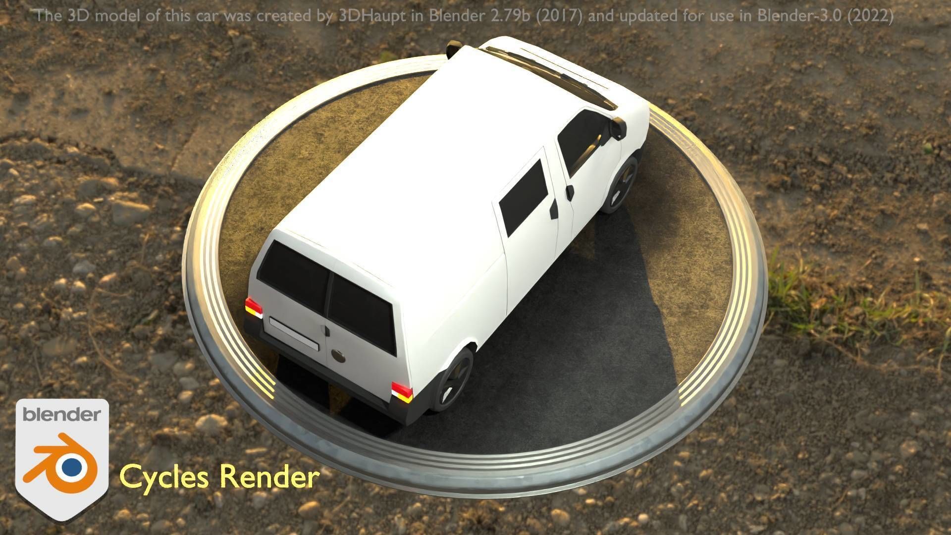 City Car 16 Utility Vehicles Van Type-C White  Low-poly 3D model_51