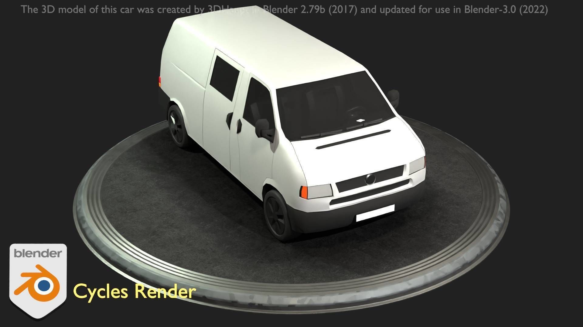 City Car 16 Utility Vehicles Van Type-C White  Low-poly 3D model_84
