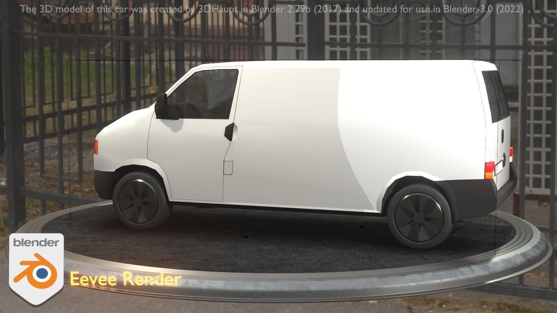 City Car 16 Utility Vehicles Van Type-C White  Low-poly 3D model_32