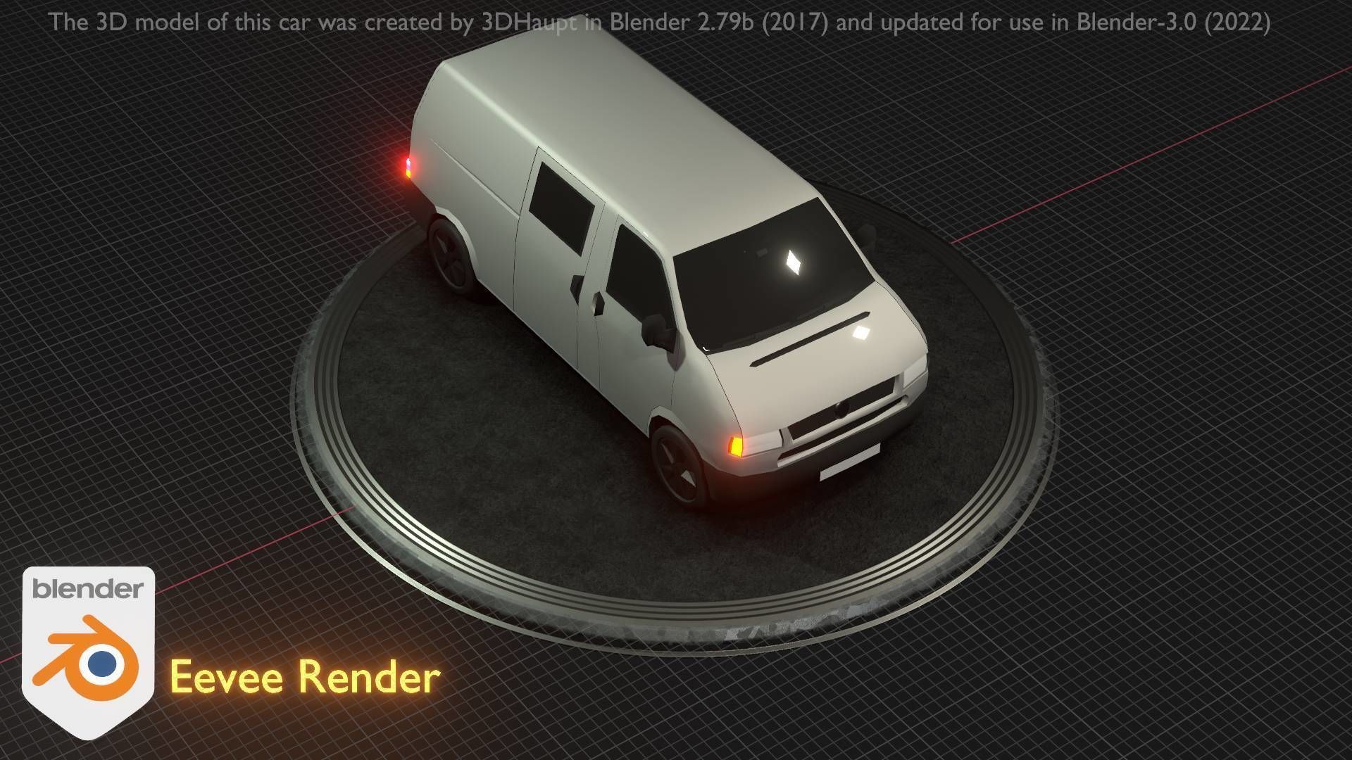 City Car 16 Utility Vehicles Van Type-C White  Low-poly 3D model_55