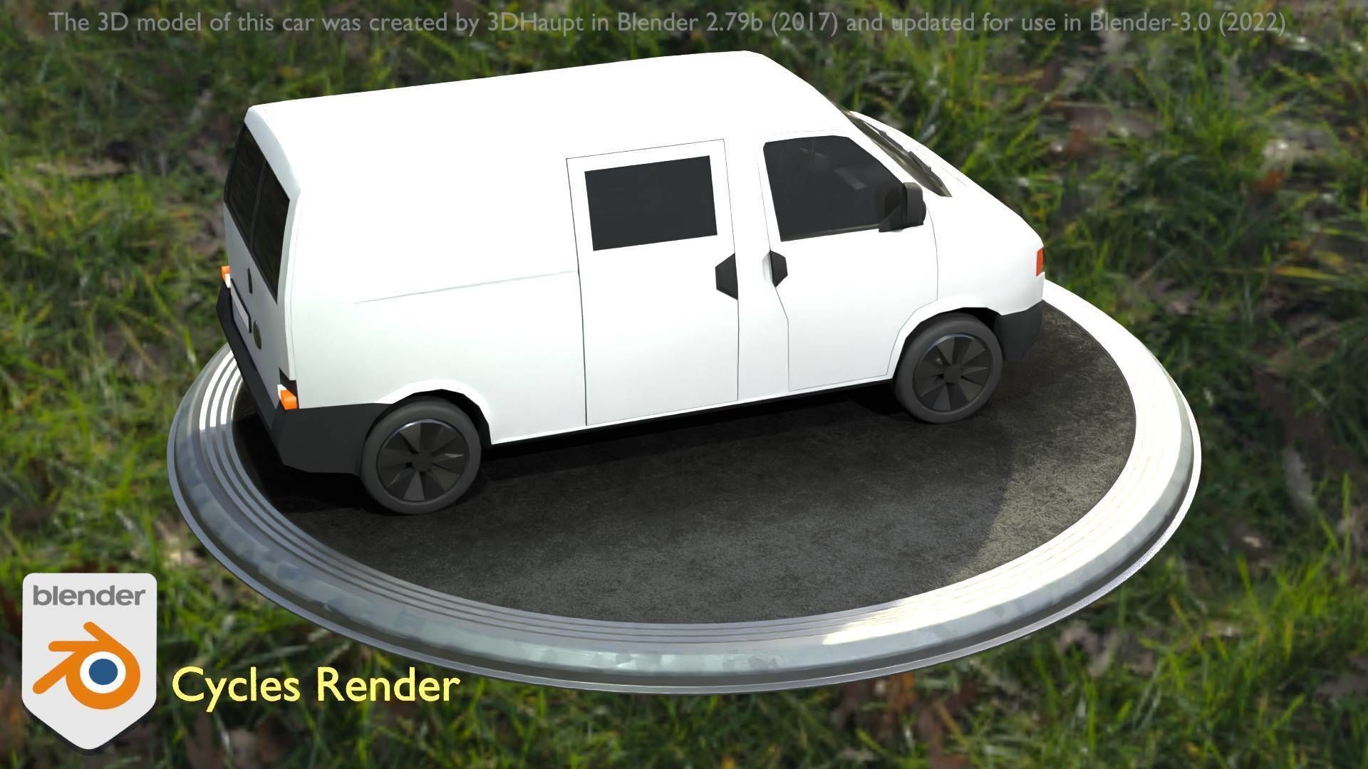 City Car 16 Utility Vehicles Van Type-C White  Low-poly 3D model_66