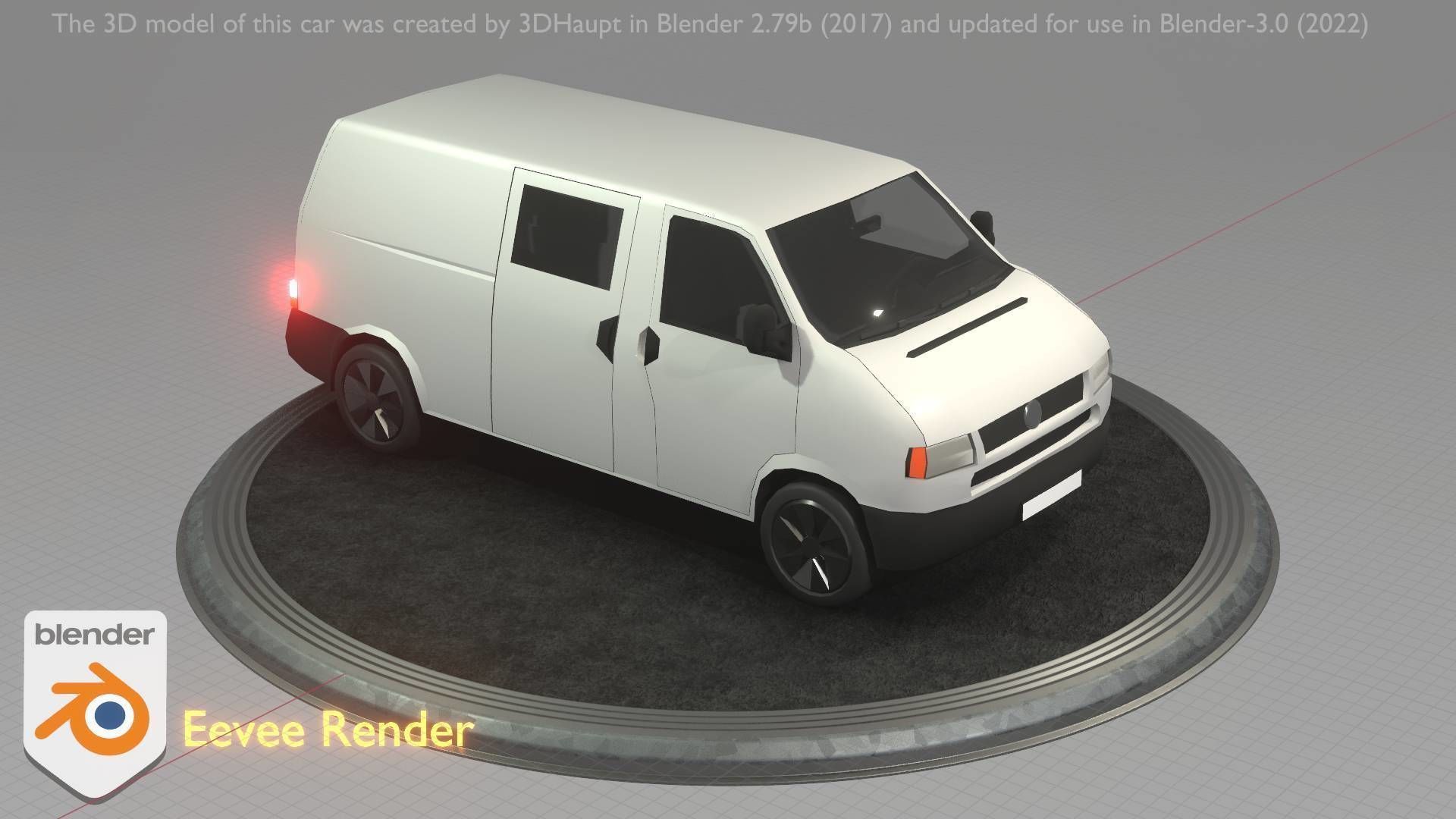 City Car 16 Utility Vehicles Van Type-C White  Low-poly 3D model_83