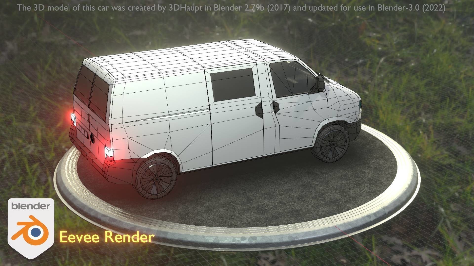 City Car 16 Utility Vehicles Van Type-C White  Low-poly 3D model_37