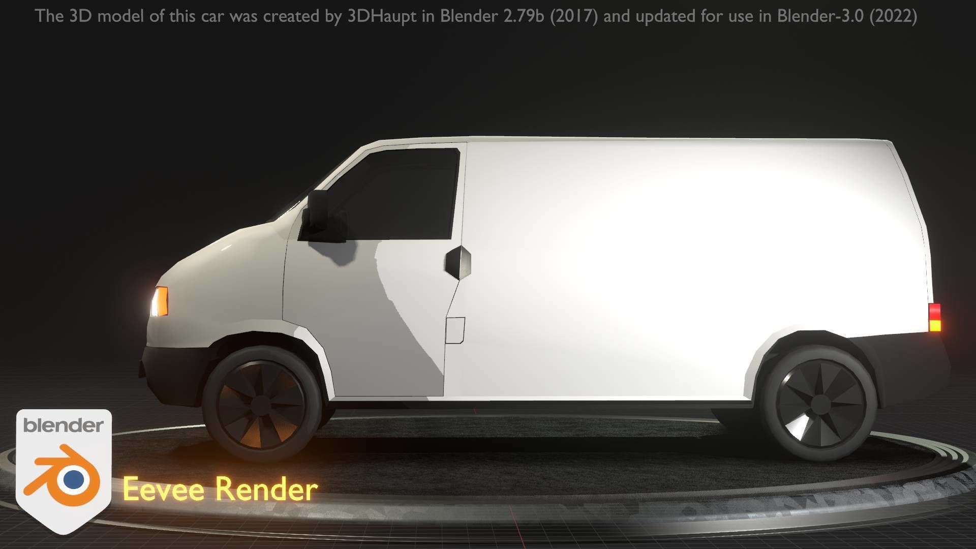 City Car 16 Utility Vehicles Van Type-C White  Low-poly 3D model_73